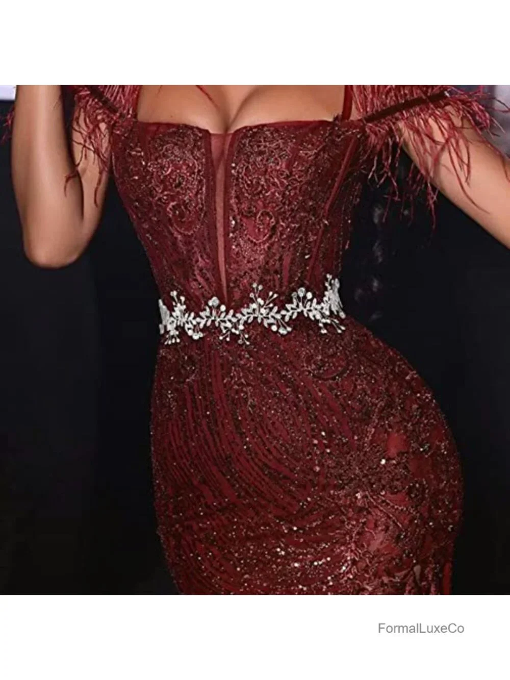 Crystal Rhinestone Bridal Wedding Dress Belt